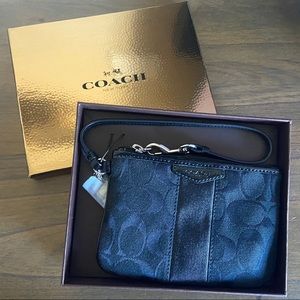 Coach Black Wristlet